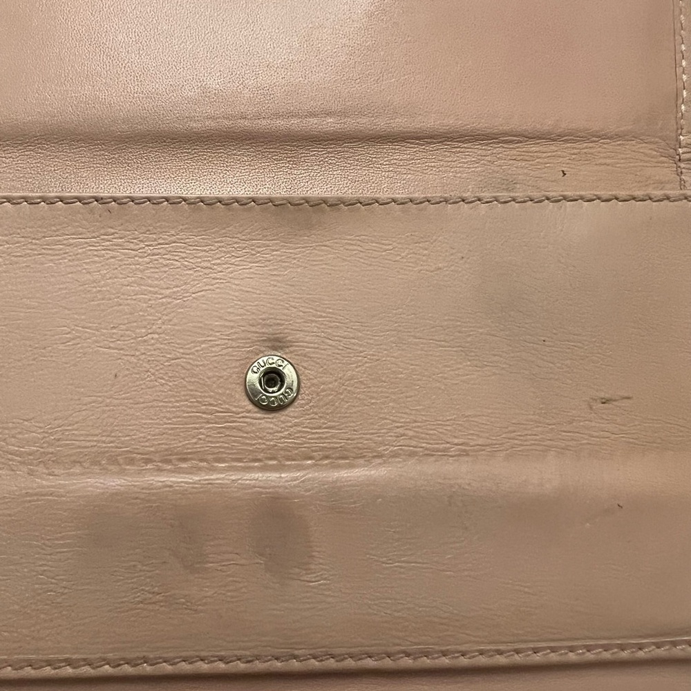 pre-loved Gucci Python Canvas GG Wallet - Picture 12 of 15
